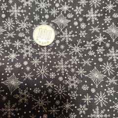 モーダのクリスマス布　黒土台布