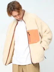 ファーストダウン フリース ボアジャケット ボアフリースジャケット FIRST DOWN メンズ ユニセックス もこもこ 秋服 冬服 アウトドア F542015 ホワイト