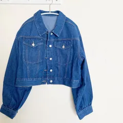 ショート丈デニムジャケット　デニムジャケット　デニジャケ　ジージャン　Gジャン　ショート丈