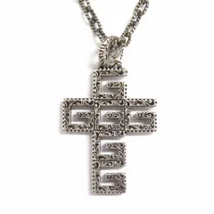 美品 グッチ GUCCI スクエアG キューブ クロス 十字架