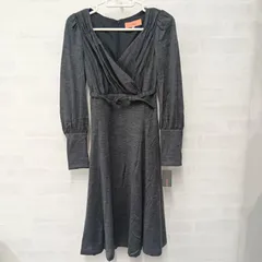 [SunaUna]スーナウーナ ワンピース 長袖 レディース タグ付き 重ね着 古着 サイズ38 グレー（い-151，タ）