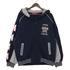 ジャケット・アウター Supreme Playoffs Zip Up HoodedSweatshirt Supreme Playoffs Zip Up Hooded Sweatshirt Navy Men's - SS25 - US