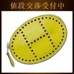 エルメス コインケース イエロー エブリン 小銭入れ レザー シェブルミゾル