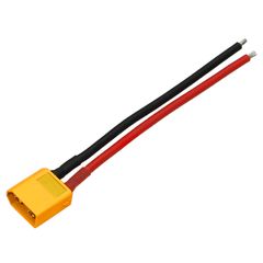 ▲XT-60コネクター16AWG10cm付(オス1pcs.) AMASS,イーグル3927-60U-16W-M（ゆうパケット）