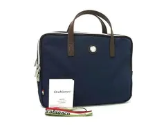 ■新品■未使用■ Orobianco オロビアンコ ナイロン ハンドバッグ ビジネスバッグ ブリーフケース ネイビー系 AY5219のサムネイル