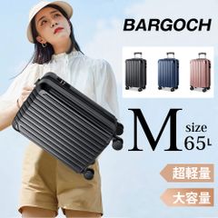キャリーケース Mサイズ 超軽量 静音 キャリーバッグ 360度回転 大型 安い TSAロック ハードケース スーツケース 送料無料 BARGOCH 旅行 国内旅 海外旅 ビジネス 出張 ３泊 4泊 1年保証 大容量 H-807LGX