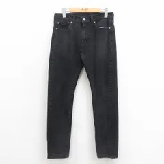 W31/古着 リーバイス Levis 510 ジーンズ メンズ 黒 ブラック デニム 25sep26 中古 ボトムス ジーパン Gパン ロング パンツ