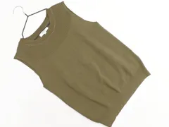 NATURAL BEAUTY BASIC ナチュラルビューティーベーシック ノースリーブ ニット セーター sizeM/緑 ■◆ レディース