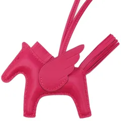 エルメス HERMES バッグチャーム ロデオPM ペガサス アニューミロ ローズメキシコ ソーピンク  B刻印（2023年製） 【箱】【中古】