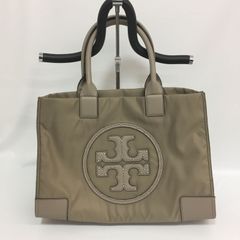 トリーバーチ TORY BURCH ナイロントートバッグ　グレージュ系