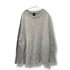 spick&span スピックアンドスパン バルキーヤーン ロングリブ プルオーバー ニット セーター コットン アクリル 長袖 トップス レディース グレー 久喜倉庫店 K270H