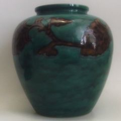 二代 徳田八十吉 深厚燿変 華瓶 T130 花瓶 壷 高さ 22cm 共箱 二代 徳田八十吉 深厚燿変 華瓶 花瓶 壷 高さ 22cm 共箱 九谷焼