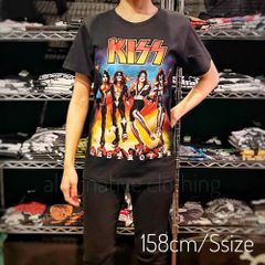 【土日も発送】KISS Destroyer キッス デストロイヤー メンズレディース ロックＴシャツ バンドＴシャツ ブラック 半袖 RockYeah