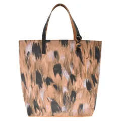MARNI (マルニ) SHMQ0025A4 ショッピングトートバッグ 総柄 レザー ロゴデザイン ブラック/ブラウンのサムネイル