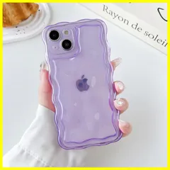 【在庫処分】QLTYPRI iPhone 14 ケース クリア TPUカバー ウェーブ おしゃれ 韓国 可愛い iPhone14ケース アクスタ収納 透明 凸凹 バック 薄型 軽量 耐衝撃 スマホケース ワイヤレス充電対応 ストラップホール付き アイフォン 1