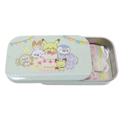 【メール便】ポケットモンスター フレークシール シール入りスライド缶 集合 ポケピース ポケモン マリモクラフト デコレーション 手帳デコ キャラクター グッズ 