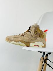 ⭐新品⭐未使用✨男女兼用🆕箱付Nike Jordan 6 Retro x Travis Scott Mid British Khaki（DH0690-200）ジョーダン 6 レトロ x トラビス スコット ミッド ブリティッシュ カーキ