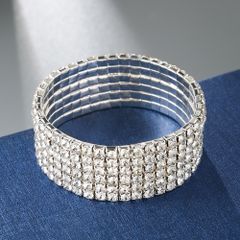 ブレスレット 6連 コンテスト ドレス ビキニ ダンス ステージ アクセサリー ドレスアップ パーティー