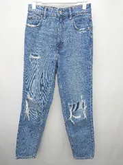 ◇ ZARA ザラ ダメージ ジーンズ デニム パンツ サイズEUR 34 USA 02 MEX 24 インディゴ レディース P  【1406240048236】