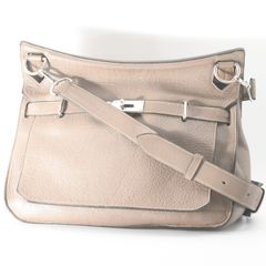 【期間限定＋特別価格3/31まで】HERMES エルメス ジプシエール34 トリヨンクレマンス エトゥープ ショルダーバッグ シルバー金具 □M刻印 レディース メンズ （248）