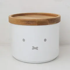 ミッフィー miffy バンブーフタ付きキャニスター(顔だけミッフィー) キッチン