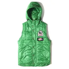 HYSTERIC GLAMOUR ヒステリックグラマー ベスト サイズ:S ワッペン デザイン プリマロフト フーディー ベスト 中綿 PRIMALOFT パデッド グリーン アウター ジャケット ブルゾン【メンズ】のサムネイル