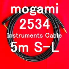 mogami 2534 Instruments Cable w/ Neutrik Gold Plated Plug SL 5m