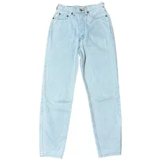 LEVI'S W626-0217 80S 日本製 ボタン裏J22 ハイウエスト テーパードデニム ライトブルー サイズW29 レディースM リーバイス