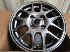 【Ｋ】新品ホイール4本★ZACK JP205★14X5.5J 4H100 +40★タンク/アクア/ノート/デミオ等　14インチ　4穴