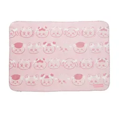 新品　丸眞 オパール加工　もこもこボア　ひざ掛け　ちいかわリボンリボン　ピンク 約H70×W100cm  ブランケット 毛布