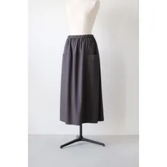 STAMP AND DIARY | ポケット切替スカート (チャコールグレー) | スカート スタンプアンドダイアリー レディース 定番