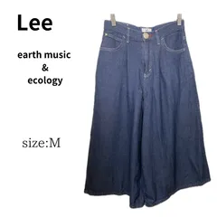 Lee コラボ earth music & ecology　アースミュージックアンドエコロジー　リー　デニム ワイドパンツ　レディース　インディゴ　M