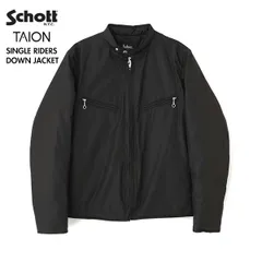 Schott シングルライダース ブラックレザージャケット 38
