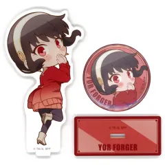 【中古】雑貨 ヨル・フォージャー(ふりむきヨル) アクリルスタンド＆缶バッジセット 「WIT×CLW SPY×FAMILY SHOP」