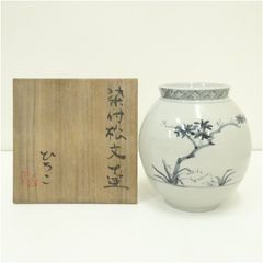 中置水指 乾山写桔梗紋 平安与し三 浅見 木箱 共箱 茶道具 中置水指 乾山写桔梗紋 平安与し三 浅見 木箱 共箱 茶道具 - メルカリ