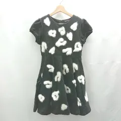 ◇ ⊇ JENNI love エコファー キッズ 子供服 半袖 膝丈 ワンピース サイズ160 ブラック レディース E  【1503060033760】