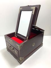 REUGEリュージュ アンティーク オルゴール 象嵌細工 木製ジュエリー