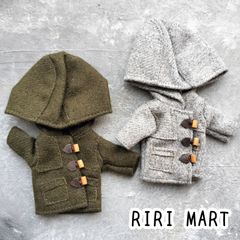 オビツ11　ダッフルコート　ねんどろいどどーる　アウター　フード付き