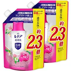 【まとめ買い】 レノア 超消臭 抗菌ビーズ リフレッシュフローラル 詰め替え 特大 1,120mL × 2個
