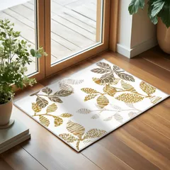 【数量限定】YOUOOK 玄関マット 屋内 洗える、玄関マット 室内 滑り止め、玄関まっと おしゃれ 北欧、天然素材 玄関マット かわいい、げんかんまっと 洗面所マット 長持ち (beige 50*80 cm)