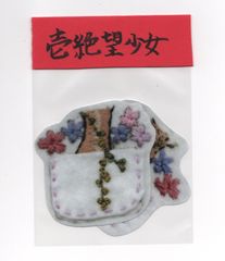 オリジナル刺繍プリントステッカー