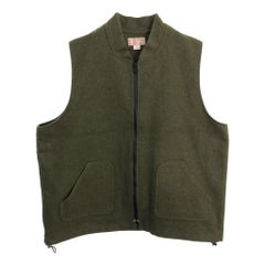 00年代 USA製 FILSON フィルソン ウールベスト 大きいサイズ グリーン(メンズ XXXL)中古 古着 U1425