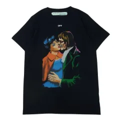 OFF-WHITE オフホワイト 19SS OMAA027R19185003 バックアロー キス プリント 半袖 Tシャツ ブラック系 M【中古】のサムネイル