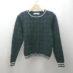 ◇ ⊇ SENSE OF PLACE by URBAN RESEARCH 千鳥柄 長袖 ニット サイズフリー ネイビー系 レディース E  【1507030001445】