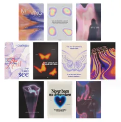 ［ドナリー］おしゃれで可愛い ポストカード 10枚セット はがきサイズ 北欧 韓国 海外 インテリア 雑貨 ミニポスター (エコー) [エコー]