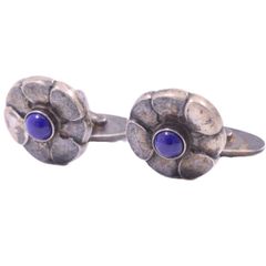 GEORG JENSEN ジョージジェンセン 3 カフス カフリンクス シルバー925/ラピスラズリ【いおき質店】