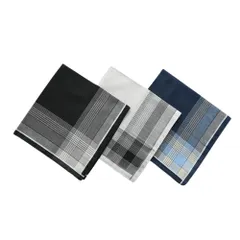 【迅速発送】Milkbarn メンズ ハンカチ SLASHJP 選べる！紳士 ビジネスマンハンカチ ガーゼハンカチ ギフト 通勤 ビジネス 結婚式 普段使いやすい 大判 綿100% 3枚/５枚/6枚セット(セットC)