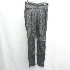 ◇ ZARA ザラ フェイクレザー ストレートパンツ サイズS ブラック レディース E  【1408220045716】