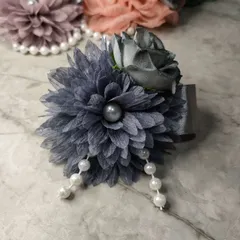 コサージュ 卒園式　卒業式　入園式入学式 結婚式 発表会 ＊フォーマルコサージュ＊パールブローチ171