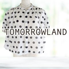 TOMORROWLAND】カットレース刺繍 ストライプブラウス S - メルカリ